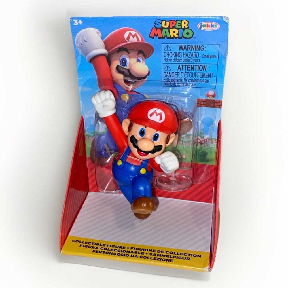 NEW Super Mario 2020 Jumping Pose‎ Action Figure 2.5 inch Nintendo Jakks Pacific